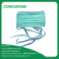 Disposable 3-Ply Nonwoven Surgical Face Mask with Tie on